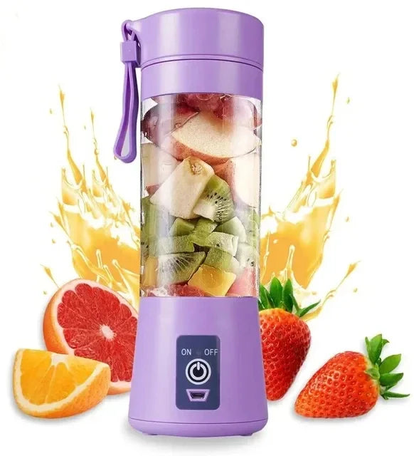 Portable Electric Juicer Blender – USB Rechargeable Mini Smoothie & Fruit Juice Mixer Bottle for Shakes, Milkshakes & Smoothies