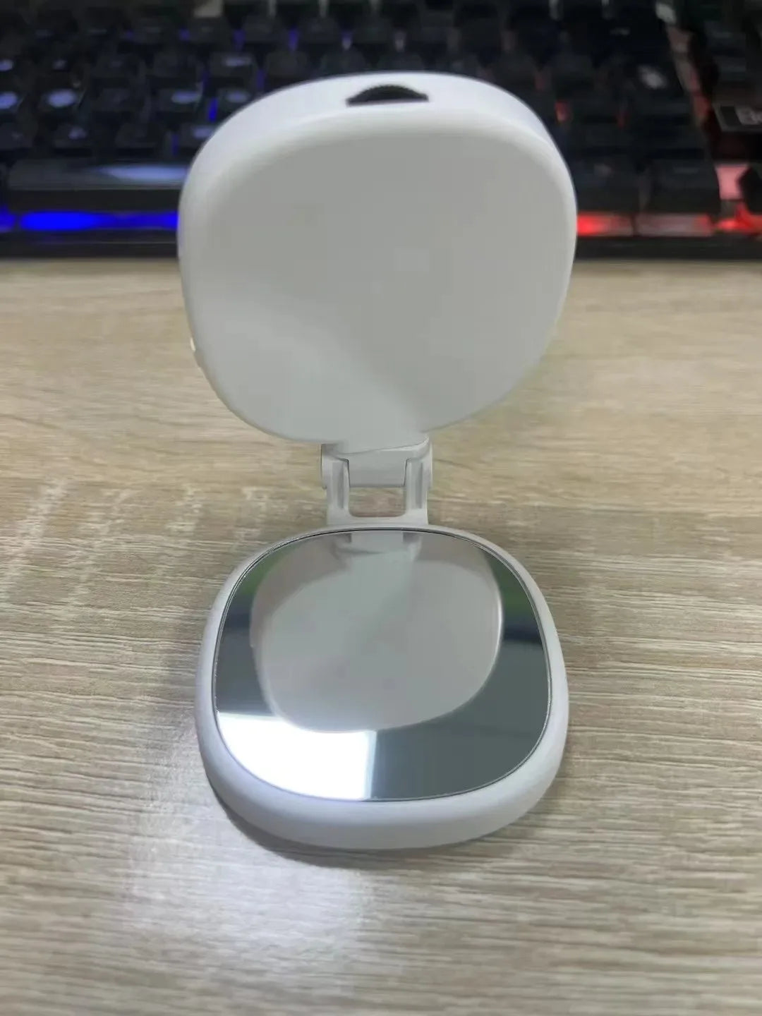 360° LED Ring Fill Light with Mirror for MagSafe iPhone Magnetic Selfie Light Great for Selfies Vlog Video Calls
