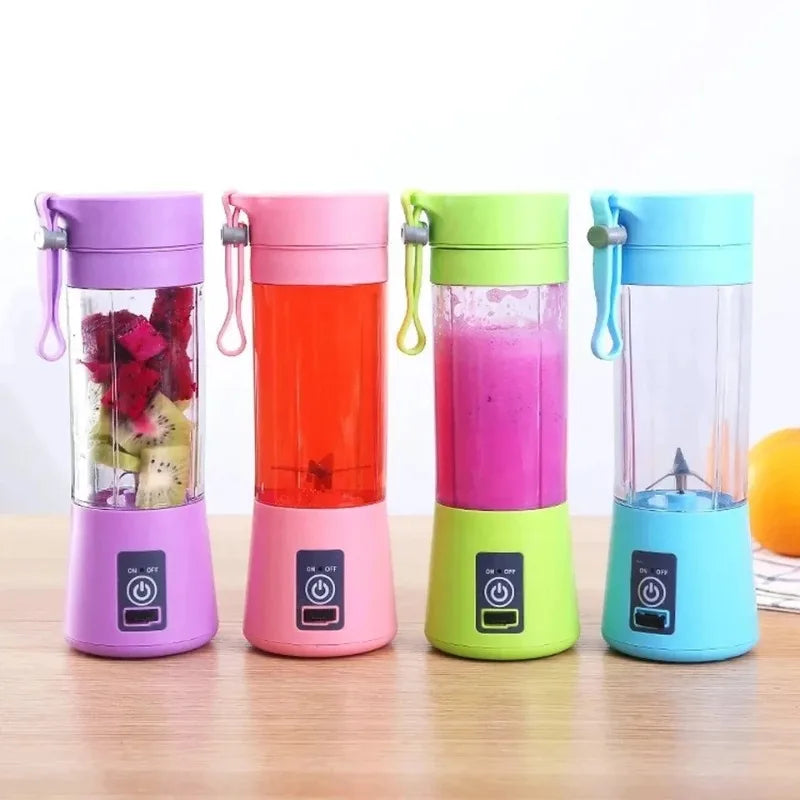 Portable Electric Juicer Blender – USB Rechargeable Mini Smoothie & Fruit Juice Mixer Bottle for Shakes, Milkshakes & Smoothies