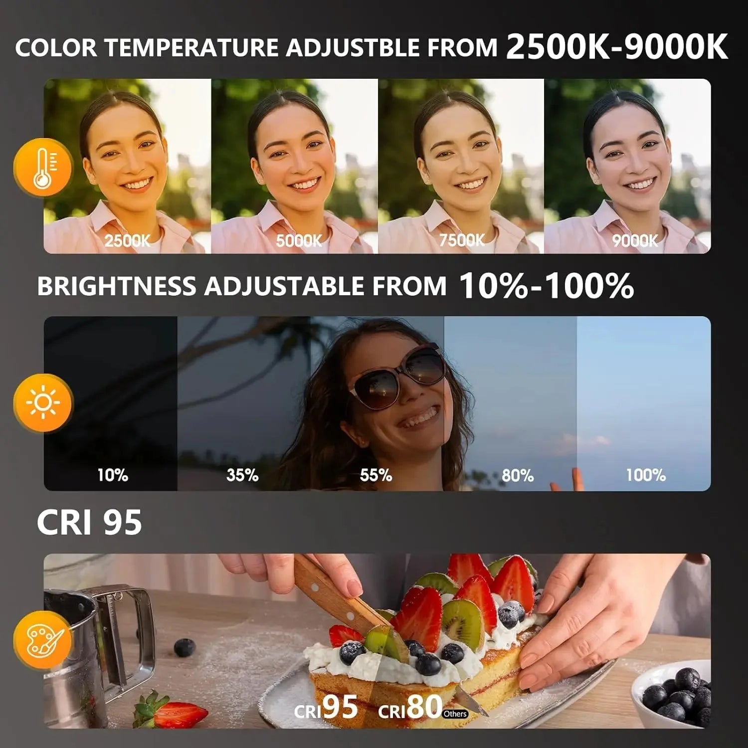 360° LED Ring Fill Light with Mirror for MagSafe iPhone Magnetic Selfie Light Great for Selfies Vlog Video Calls
