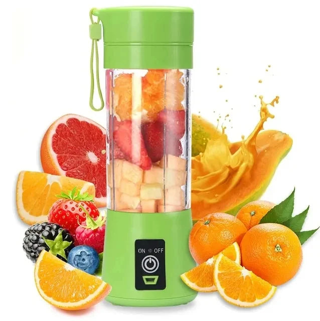 Portable Electric Juicer Blender – USB Rechargeable Mini Smoothie & Fruit Juice Mixer Bottle for Shakes, Milkshakes & Smoothies