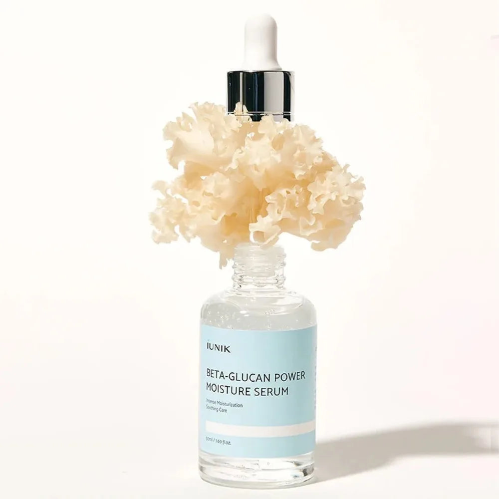 iUNIK Beta-Glucan Power Moisture Serum Blue No Niacinamide Safe Serum For All Skin Types 50ml Original Korea Brightening Essence