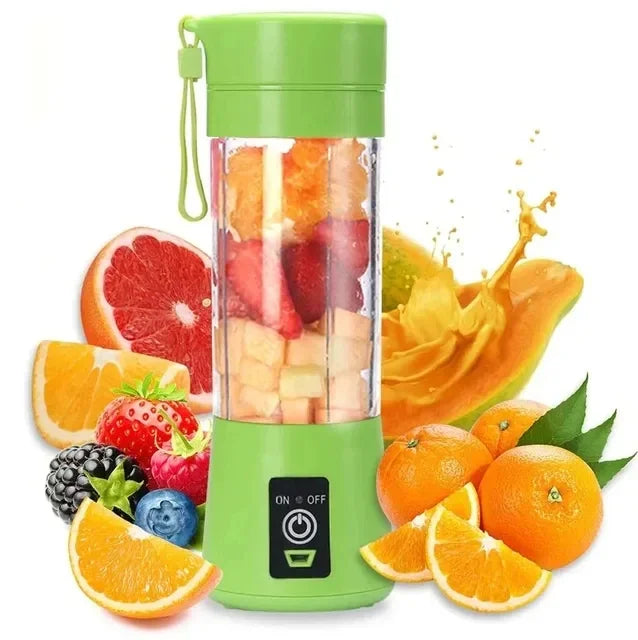 Portable Electric Juicer Blender – USB Rechargeable Mini Smoothie & Fruit Juice Mixer Bottle for Shakes, Milkshakes & Smoothies
