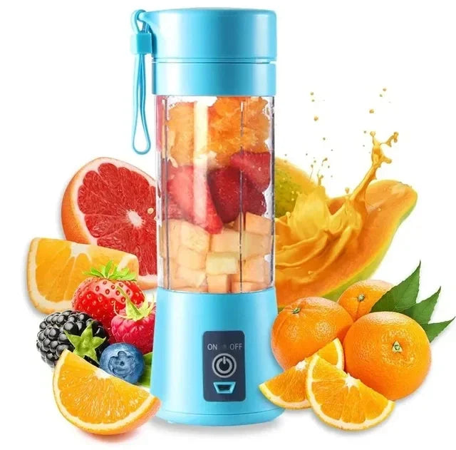 Portable Electric Juicer Blender – USB Rechargeable Mini Smoothie & Fruit Juice Mixer Bottle for Shakes, Milkshakes & Smoothies
